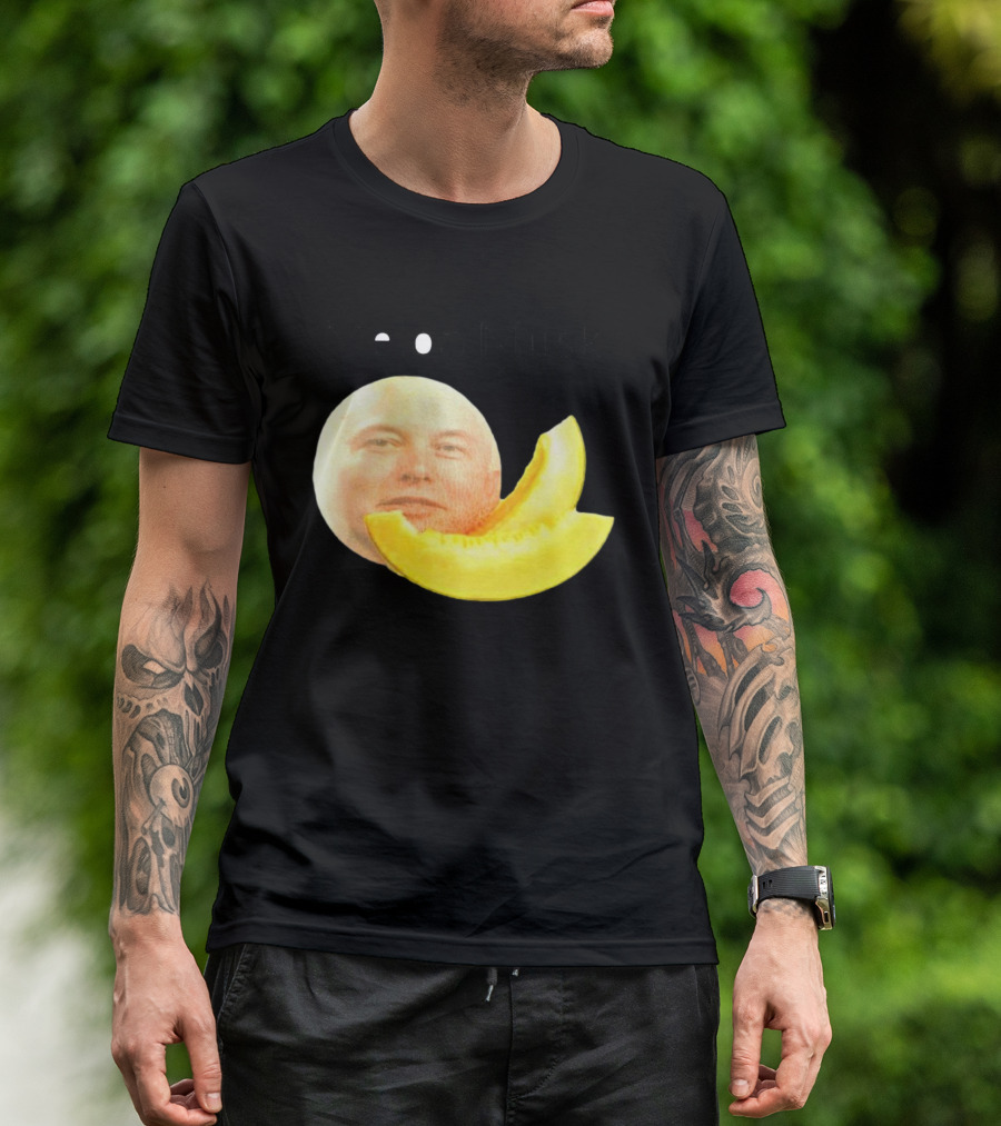Melon Musk Canary Musk Face With Melon Slice T-Shirt