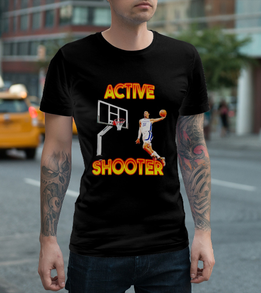 ACTIVE SHOOTER Basketball Dunk Player 51 T-Shirt