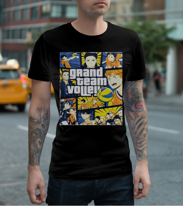 Grand Team Volley Anime Volleyball Characters T-Shirt