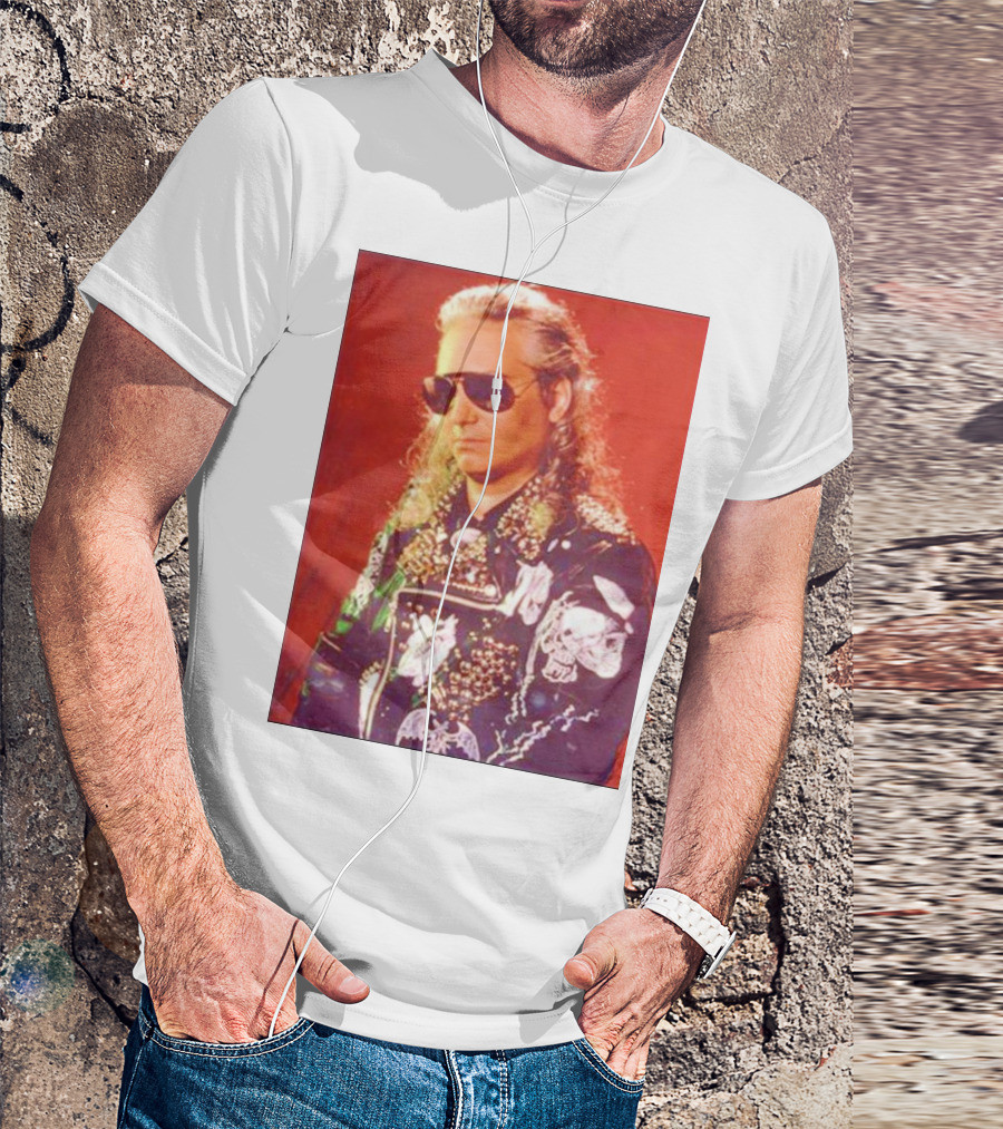 Jim Steinman Der Tanz Der Vampire Gothic Leather Jacket And Sunglasses T-Shirt