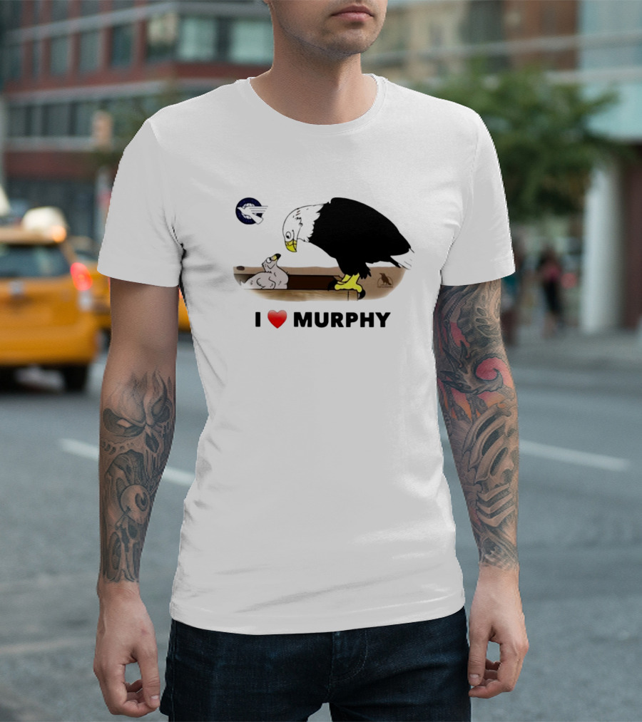 I Love Murphy Bald Eagle Nest Parenting Scene T-Shirt