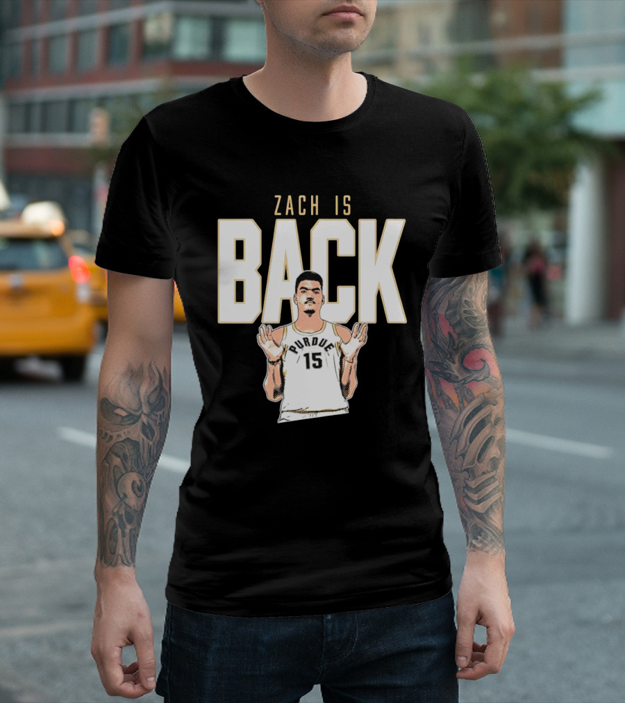 Zach Edey Purdue 15 Zach Is Back T-Shirt