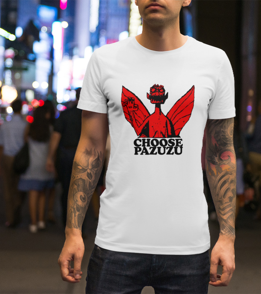 Choose Pazuzu Gorillaz Demon Wings T-Shirt