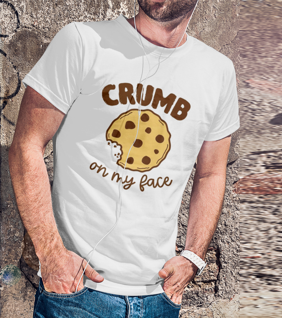 CRUMB Cookie On My Face Chocolate Chip Bite T-Shirt
