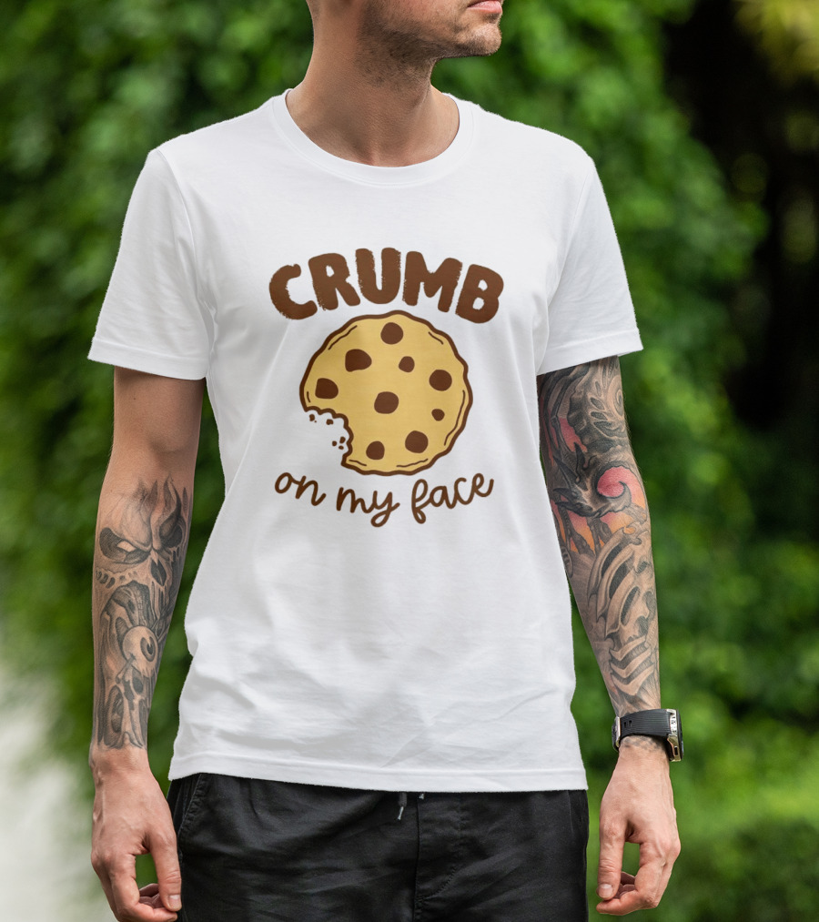 CRUMB Cookie On My Face Chocolate Chip Bite T-Shirt