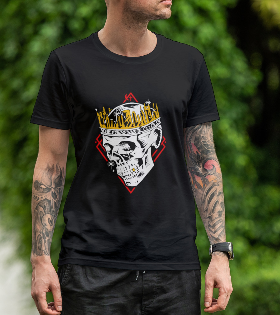 Jelly Roll Skull King Crown Red Diamond T-Shirt