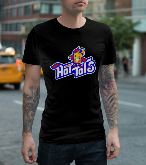 Minot Hot Tots Flame Character T-Shirt