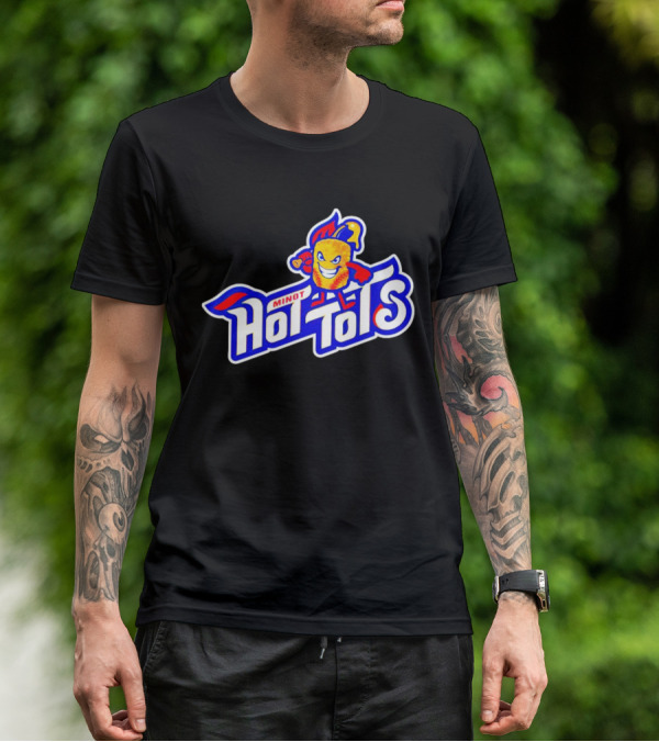 Minot Hot Tots Flame Character T-Shirt