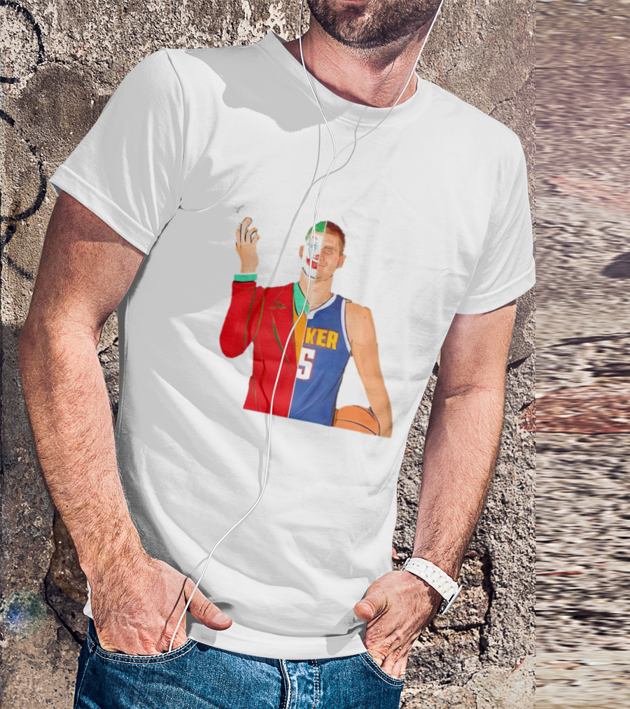 Nikola Jokic The Joker Dual Basketball Character T-Shirt