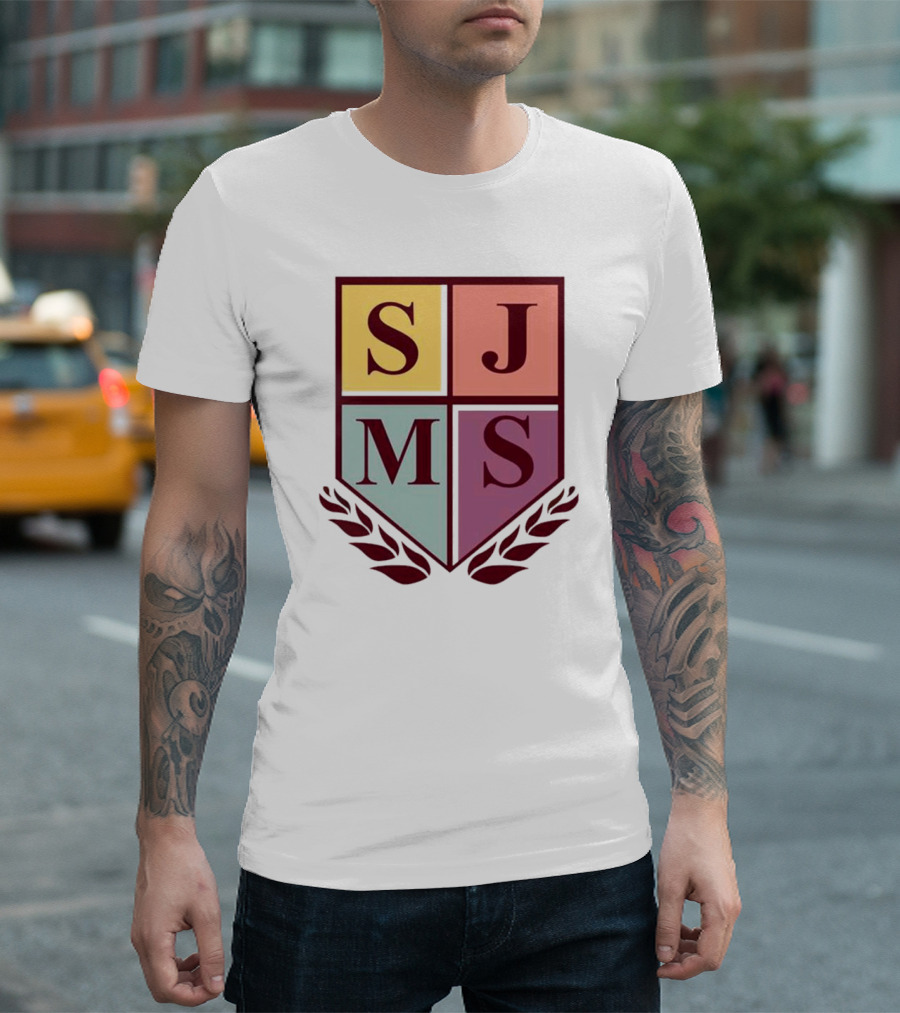 SJMS Shield Emblem Amphibious Crest Metal T-Shirt