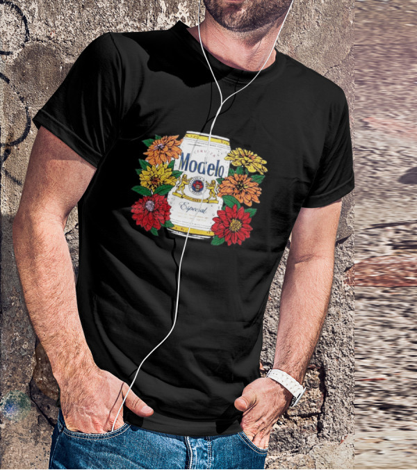 Cerveza Modelo Especial Floral Can T-Shirt