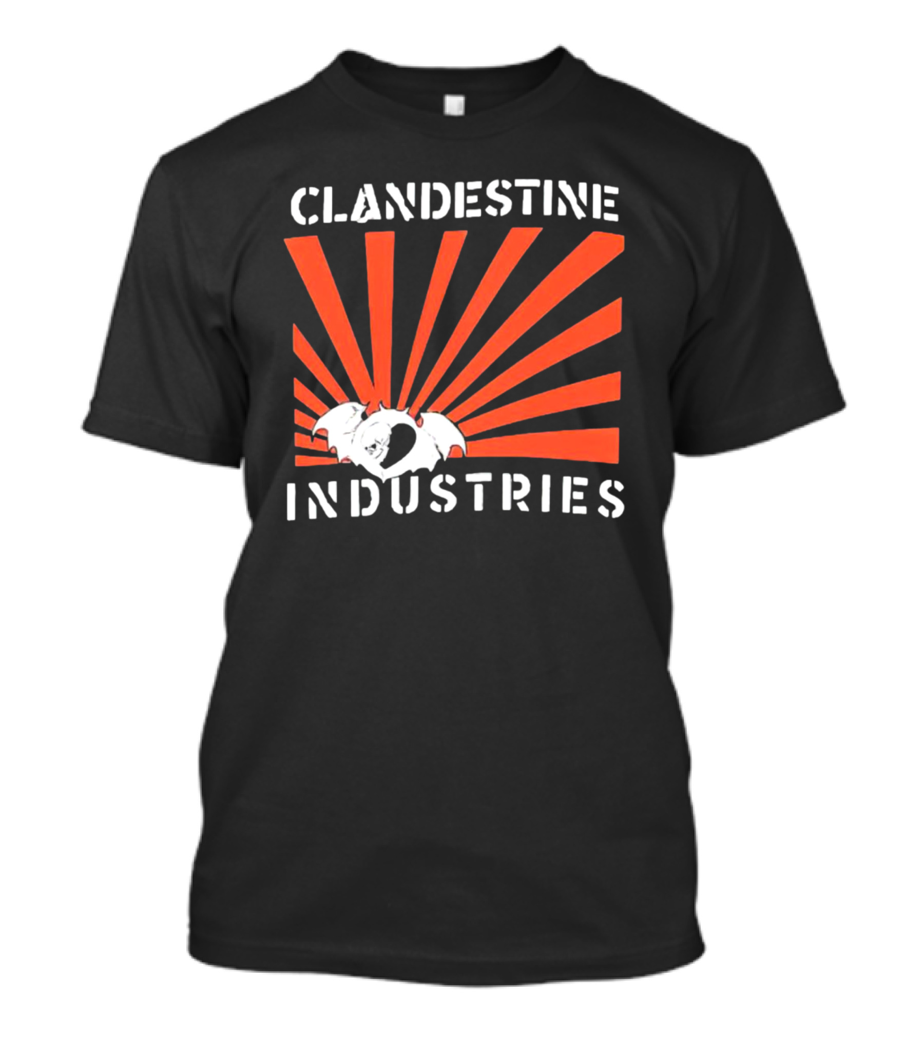 Clandestine Industries Retro Sunburst Bat T-Shirt