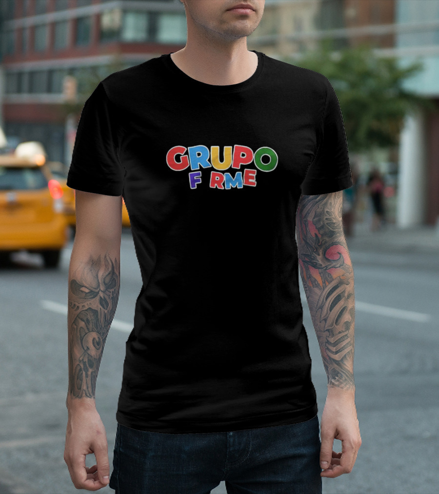 GRUPO FIRME Colorful Letters T-Shirt
