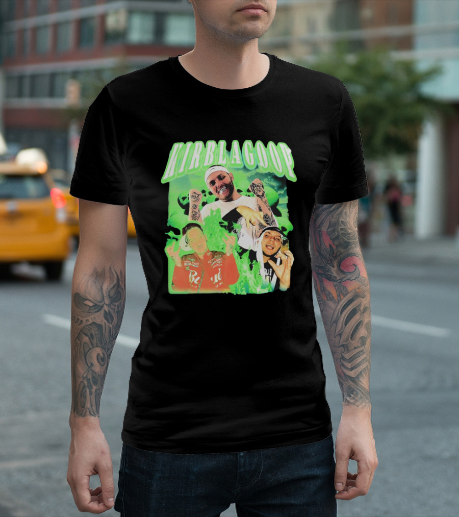 Kirblagoop Vintage Graphic with Tattoos and Racing Jacket T-Shirt