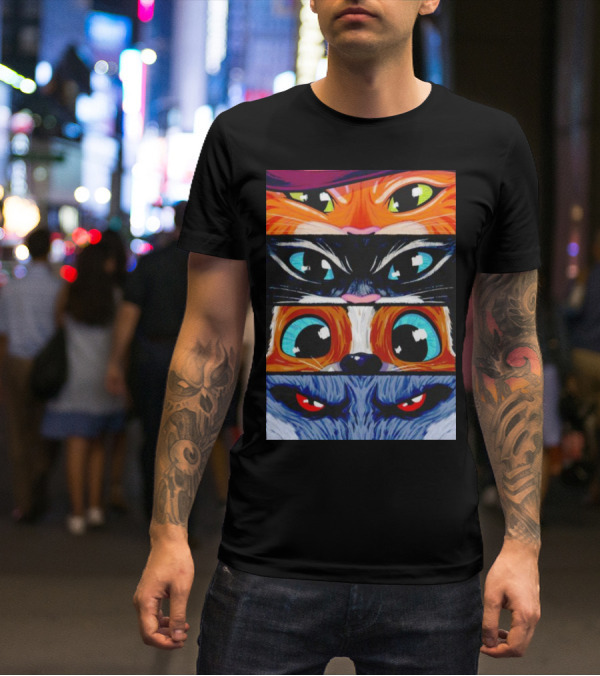 Puss In Boots Eye Expressions Collection T-Shirt