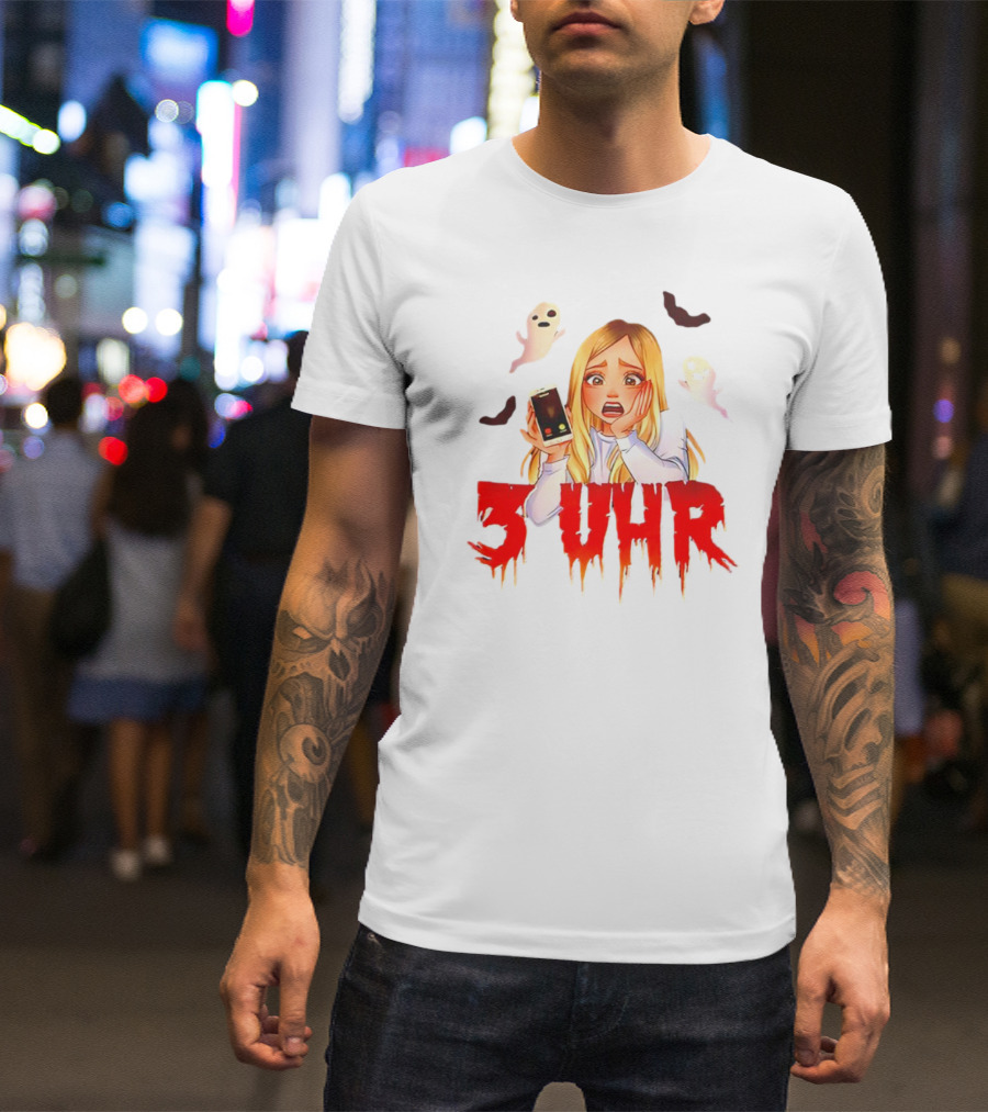 Rebekah Wing 3 Uhr Scary Ghost Reaction T-Shirt
