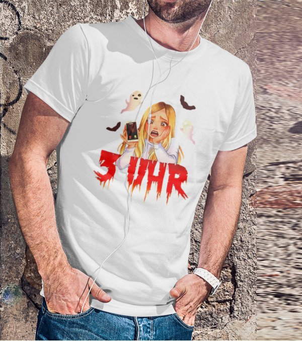 Rebekah Wing 3 Uhr Scary Ghost Reaction T-Shirt