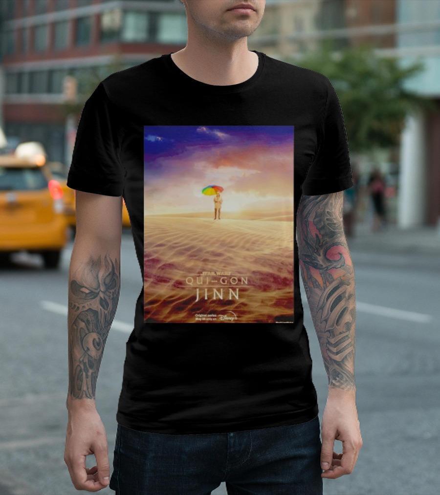 Star Wars Qui-Gon Jinn Desert Scene Disney Plus Series T-Shirt