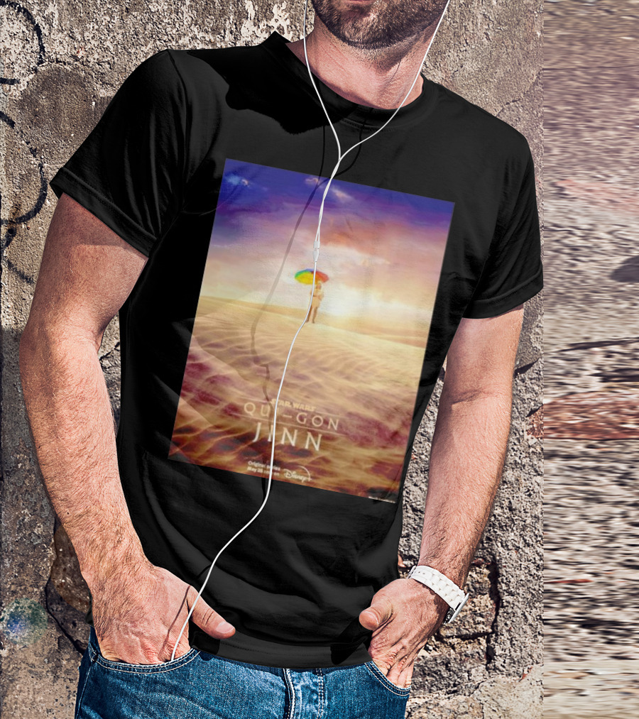 Star Wars Qui-Gon Jinn Desert Scene Disney Plus Series T-Shirt