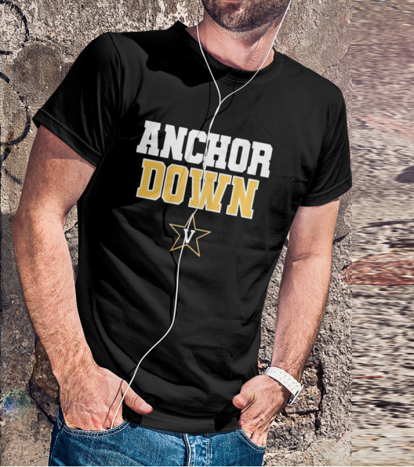 Vanderbilt Baseball Anchor Down Star V T-Shirt