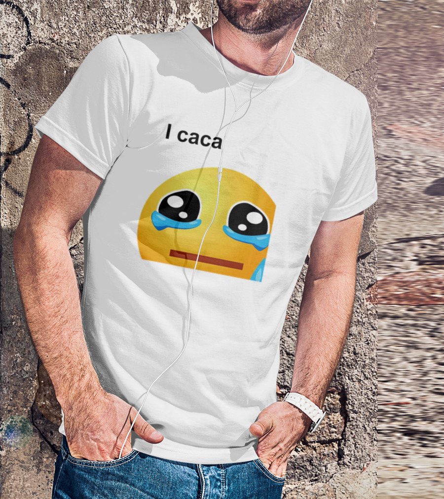I Caca Crying Emoji Meme T-Shirt