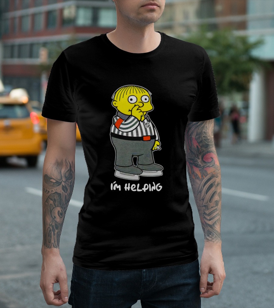 Ralph Wiggum I'm Helping The Simpsons NHL Referee T-Shirt