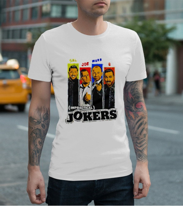 Impractical Jokers Sal Joe Murr Q Portraits T-Shirt