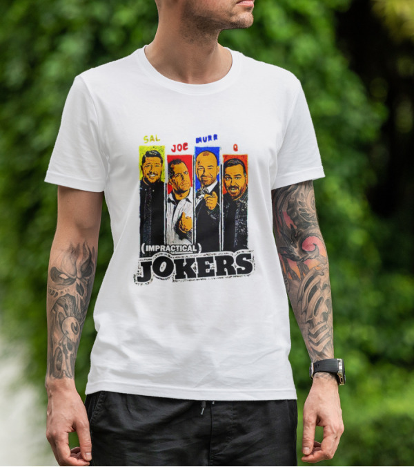 Impractical Jokers Sal Joe Murr Q Portraits T-Shirt