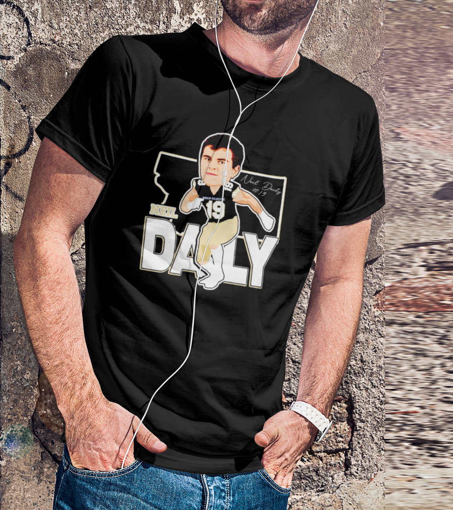 Neil Daily Noah Collective #19 Football Cartoon T-Shirt