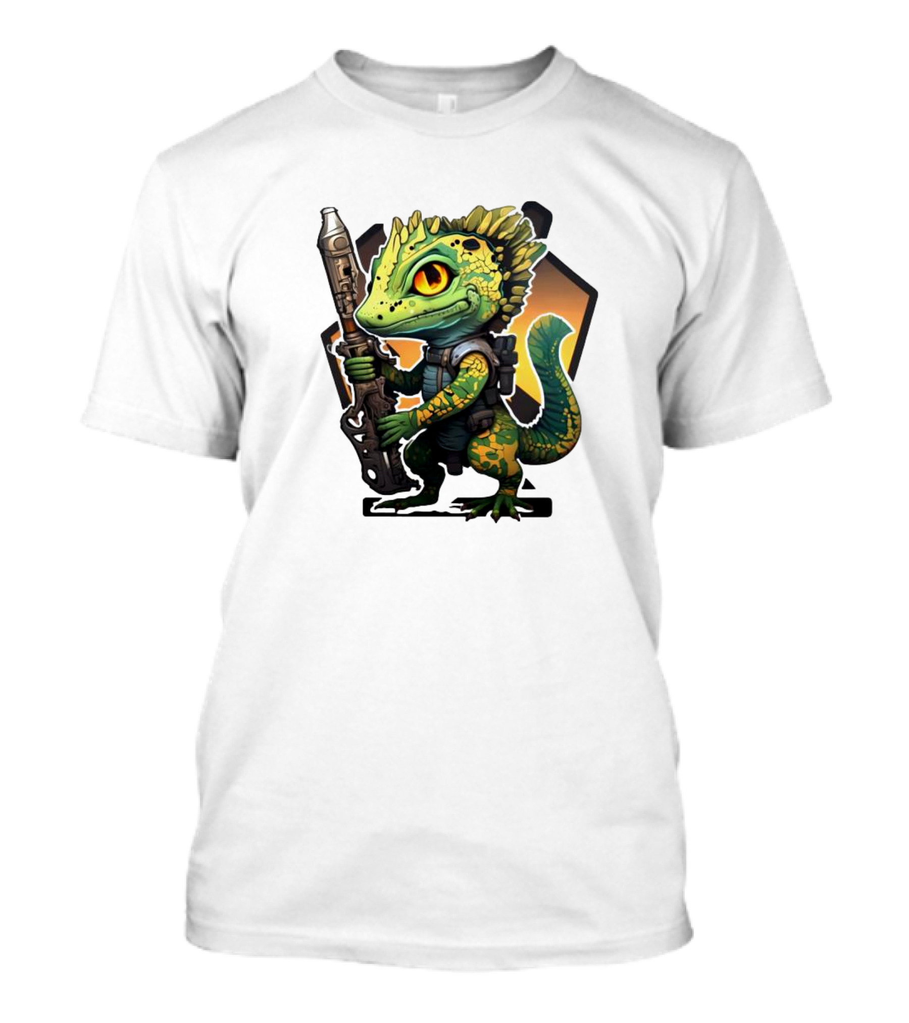 Valorant Gekko Lizard Character With Tactical Weapon T-Shirt