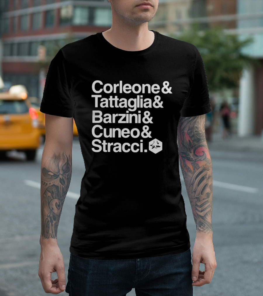 Corleone Tattaglia Barzini Cuneo Stracci Mafia Families List T-Shirt