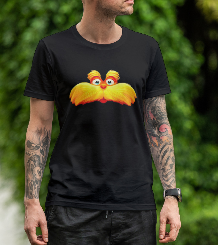 Dr. Seuss The Lorax Mustache Icon Face T-Shirt