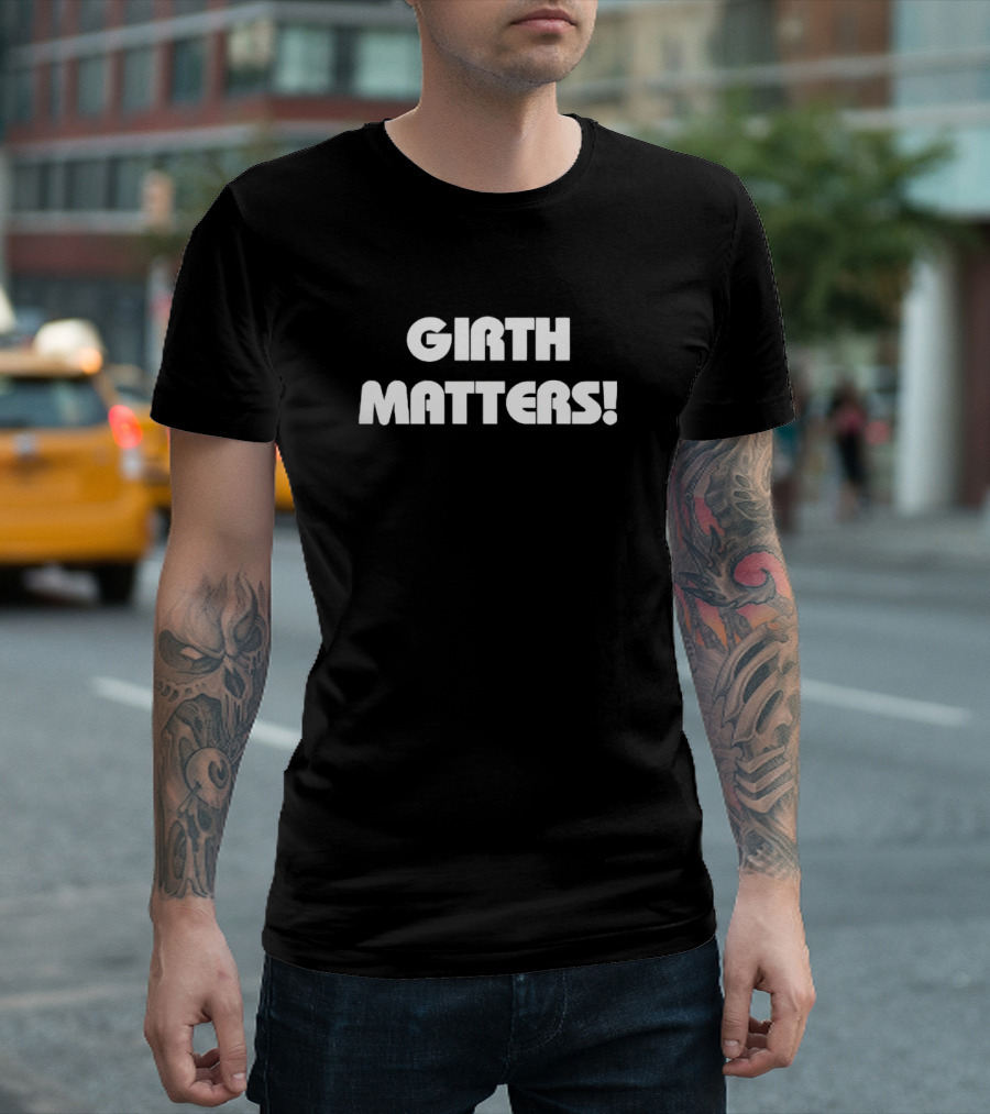 Girth Matters Star Wars Style Font Text T-Shirt