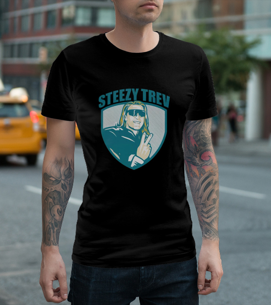 Jacksonville Steezy Trev Trevor Lawrence Peace Sign T-Shirt
