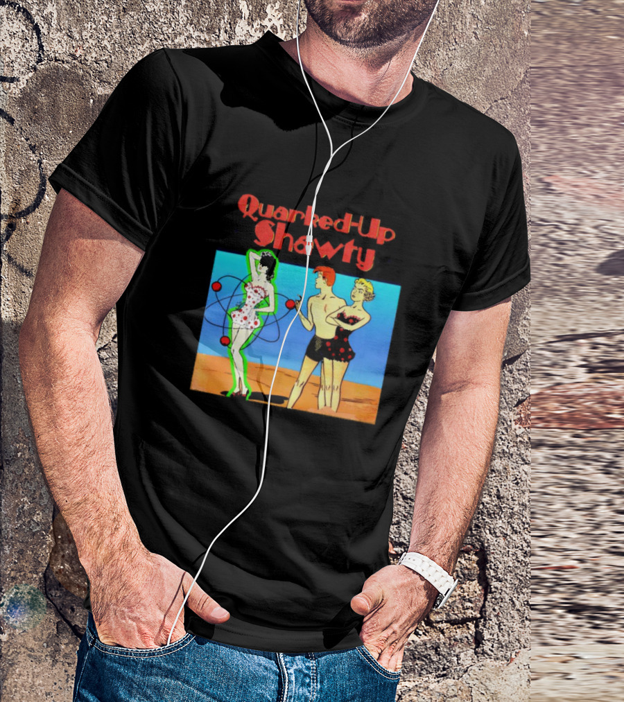 Quarked-Up Shawty Retro Atomic Pin-Up T-Shirt