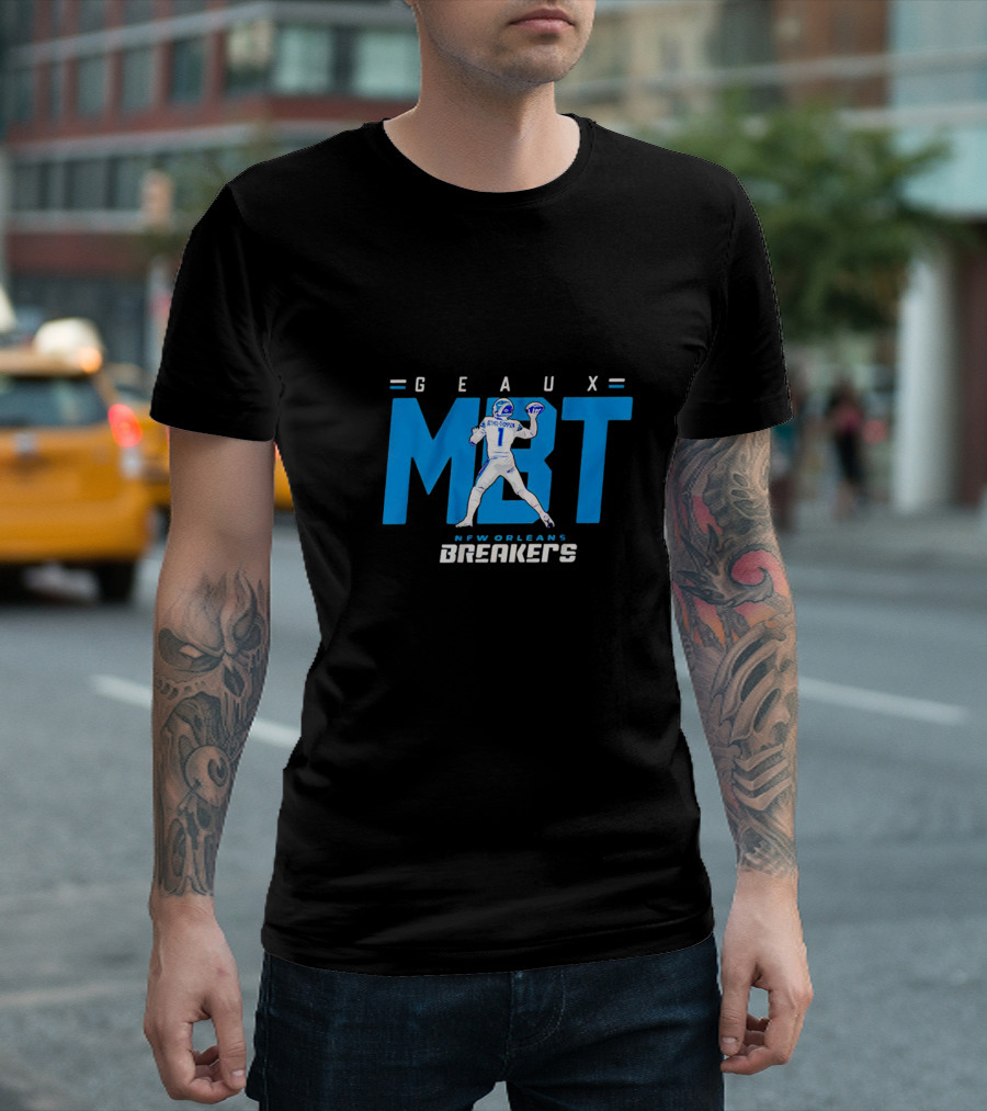 GEAUX MBT New Orleans Breakers Football T-Shirt
