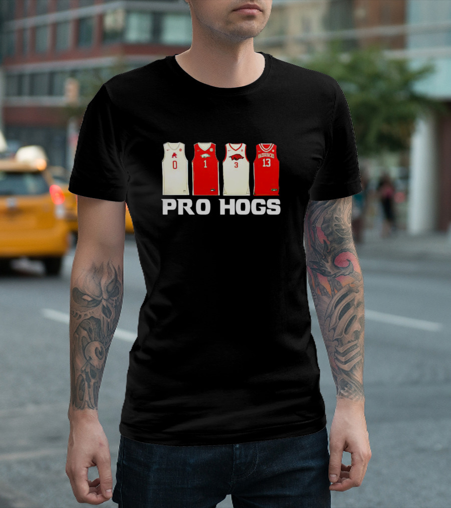 Arkansas Razorbacks Pro Hogs Basketball Jerseys T-Shirt