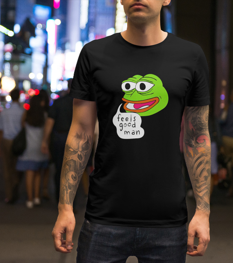Pepe The Frog Feels Good Man Iconic Meme T-Shirt