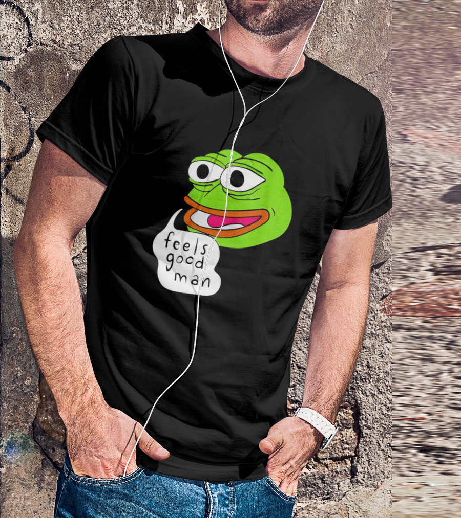 Pepe The Frog Feels Good Man Iconic Meme T-Shirt
