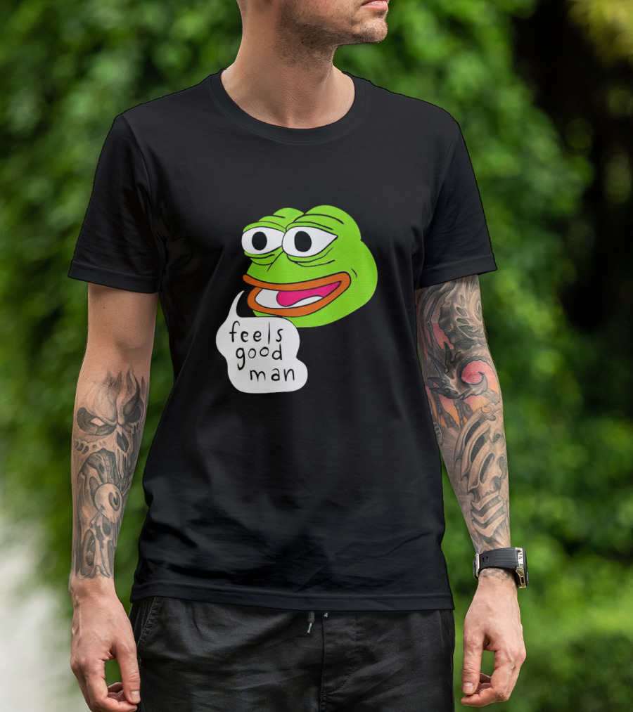 Pepe The Frog Feels Good Man Iconic Meme T-Shirt