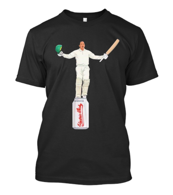 Edgbaston Victory Celebrations With Cricketer On Beer Can T-Shirt