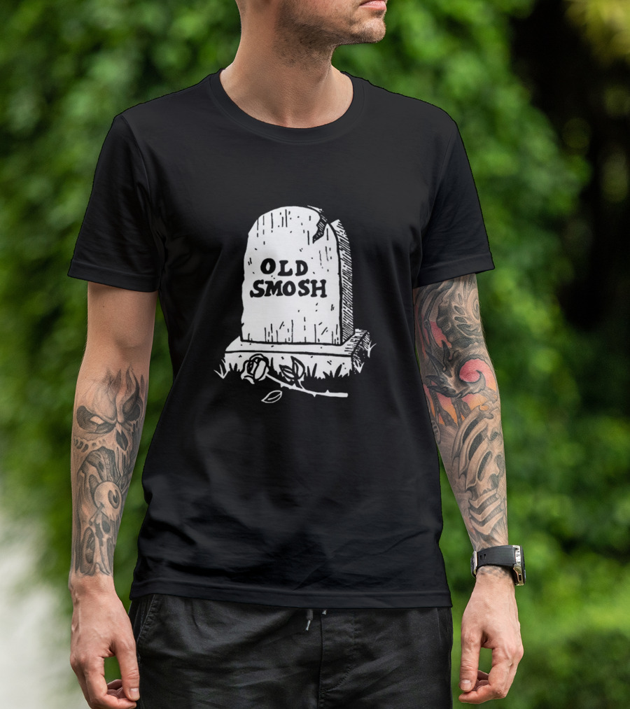 Old Smosh Tombstone Rose Memorial T-Shirt
