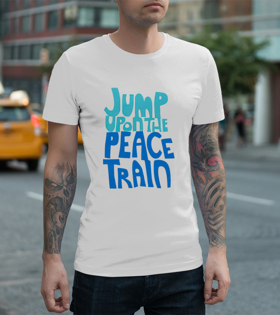 Jump Upon the Peace Train Retro Vibes T-Shirt