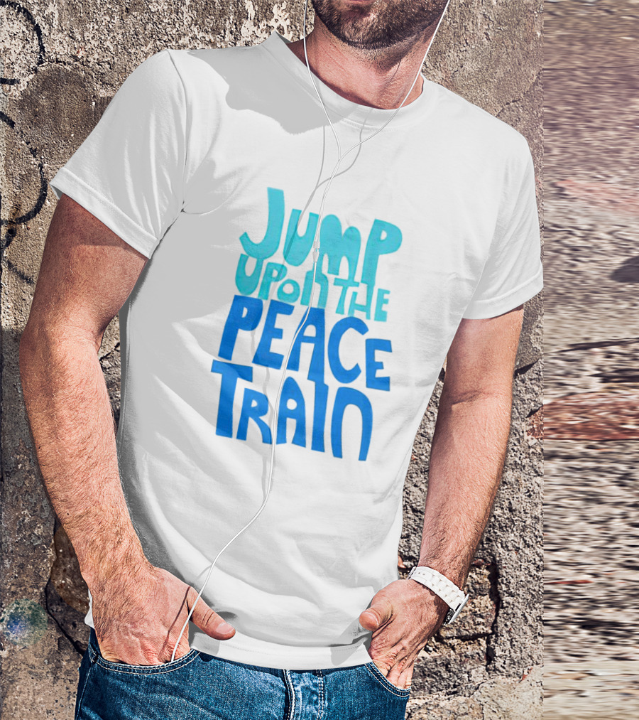 Jump Upon The Peace Train Retro Vibes T-Shirt