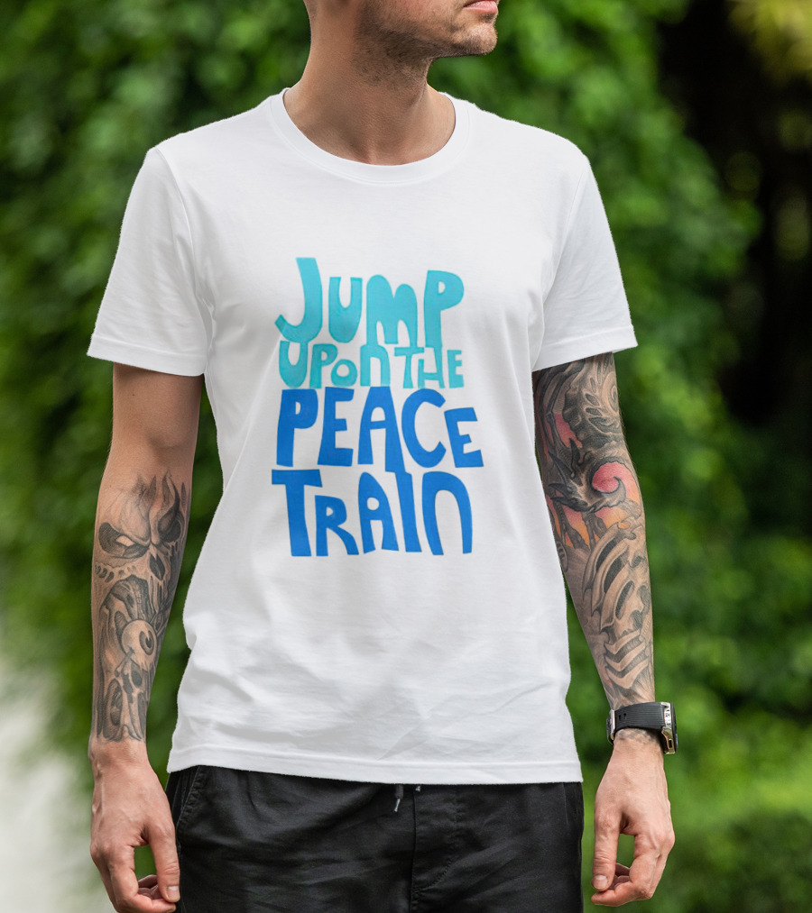 Jump Upon The Peace Train Retro Vibes T-Shirt