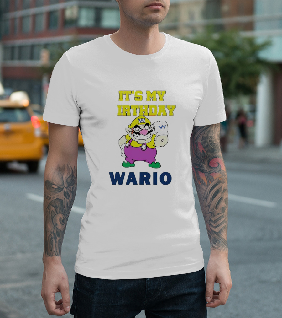 It's My Birthday Wario T-Shirt
