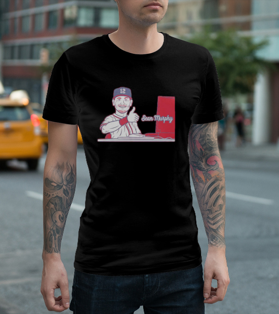 Atlanta Braves 12 Sean Murphy Thumbs Up T-Shirt