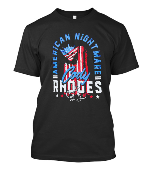 Cody Rhodes American Nightmare USA Flag Signature T-Shirt
