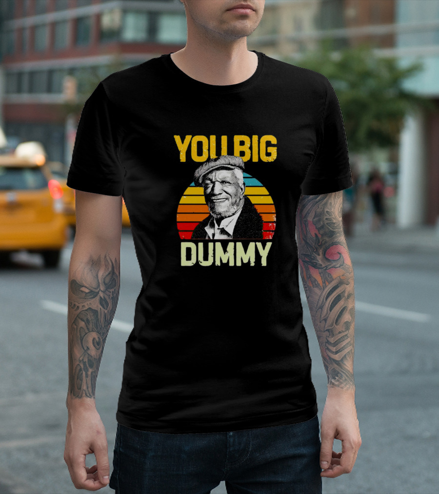 You Big Dummy Fred Sanford Vintage Retro Stripes T-Shirt