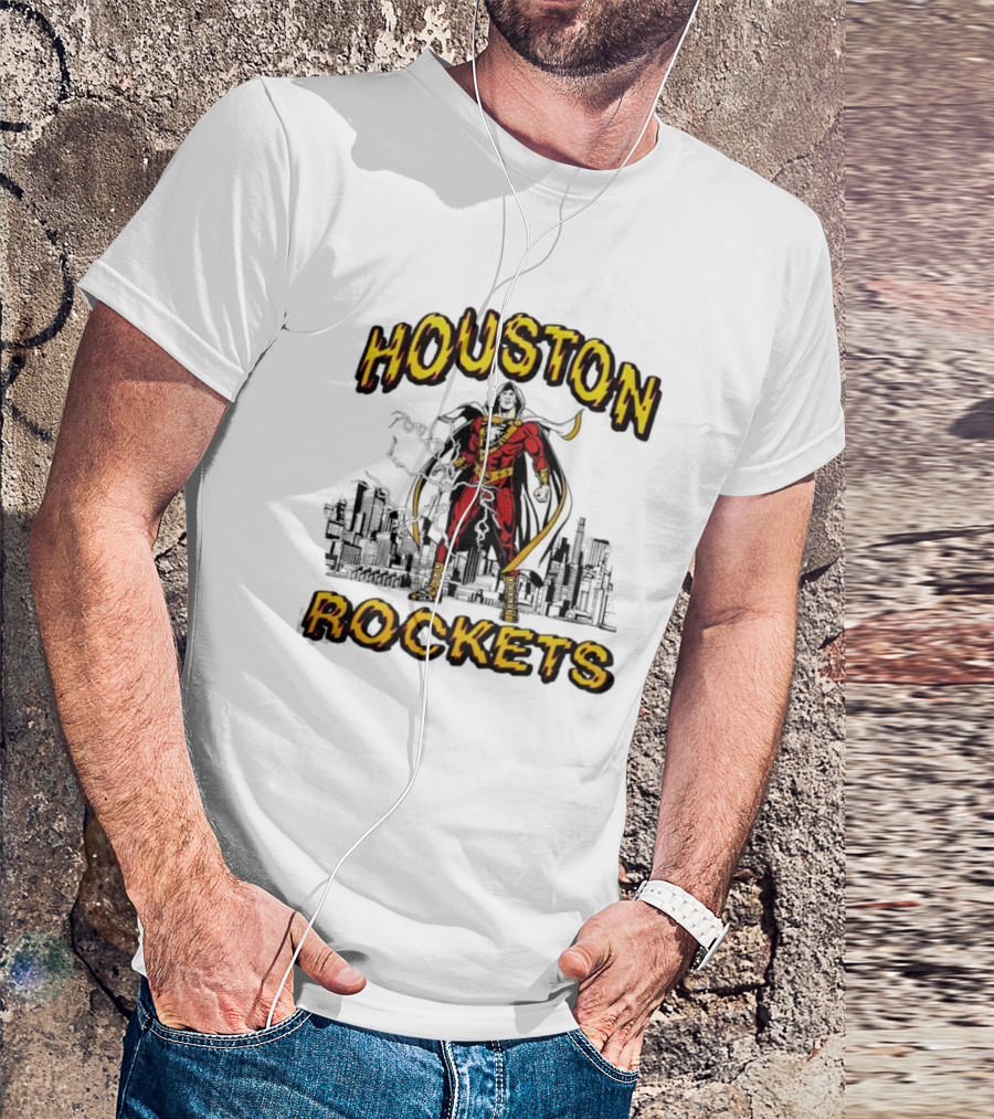 Shazam Houston Rockets Collaboration Hero T-Shirt